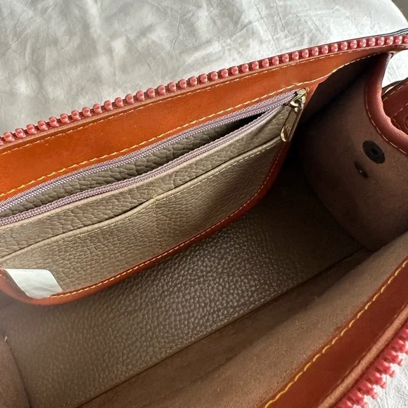 Dooney & Bourke Two-Tone Leather Crossbody Bag - Picture 8 of 10